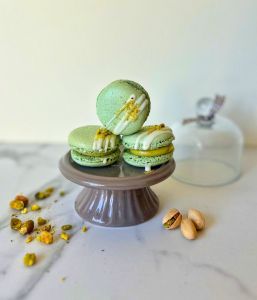 Sausainiai MAKARŪNAI (macarons) PISTACIJA